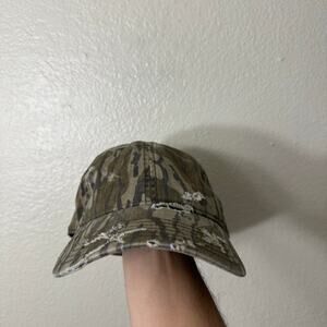 Y2k mossy oaks thrashed distressed hat
